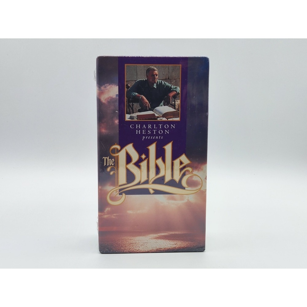 Charlton Heston Presents The Bible VHS Tapes Lot Of 2 New Sealed Readers Digest
